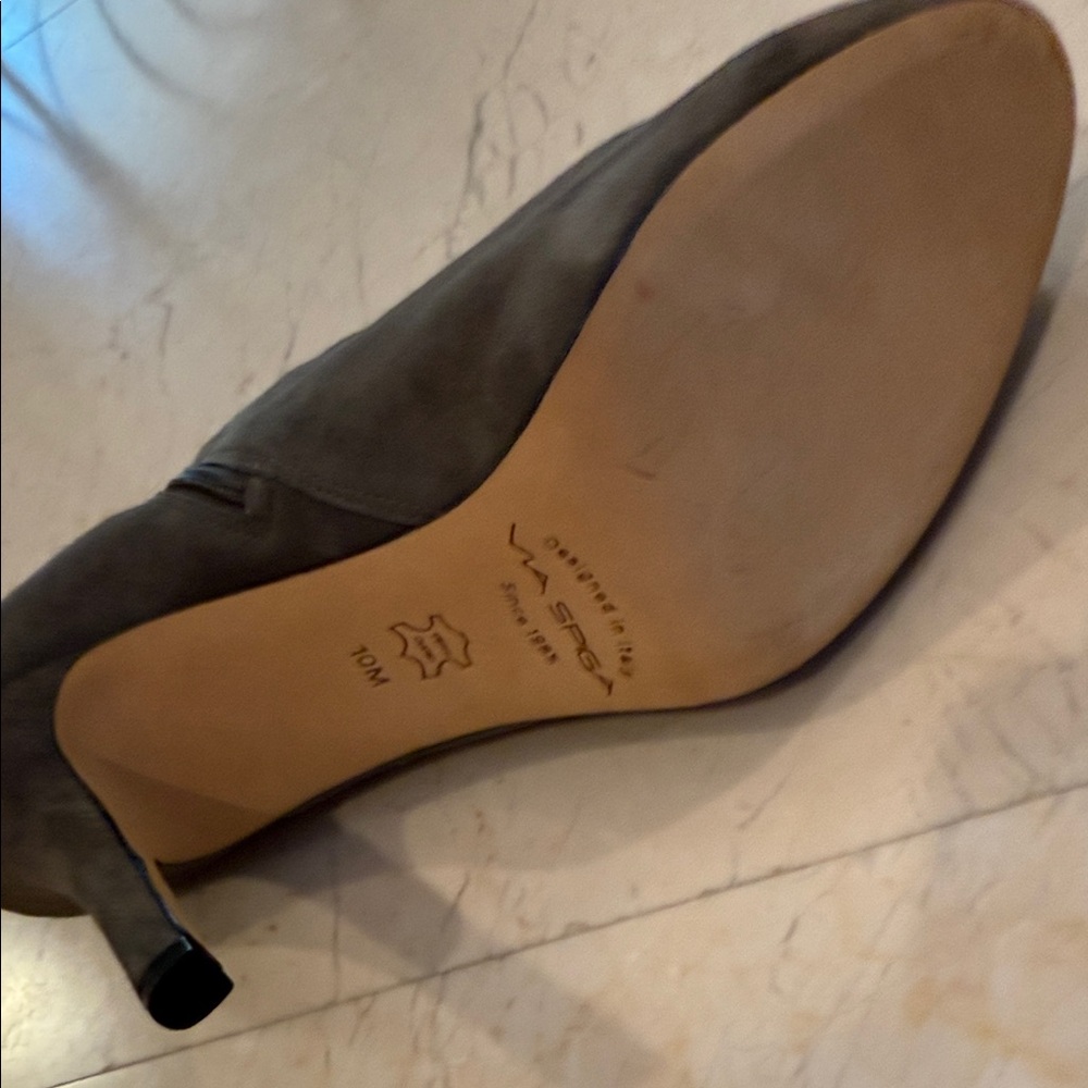 Via Spiga Dark Gray Heeled Boots - Picture 7 of 10